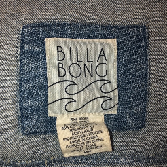 Billabong Jean Jacket with Sweater Mix. - Picture 3 of 5